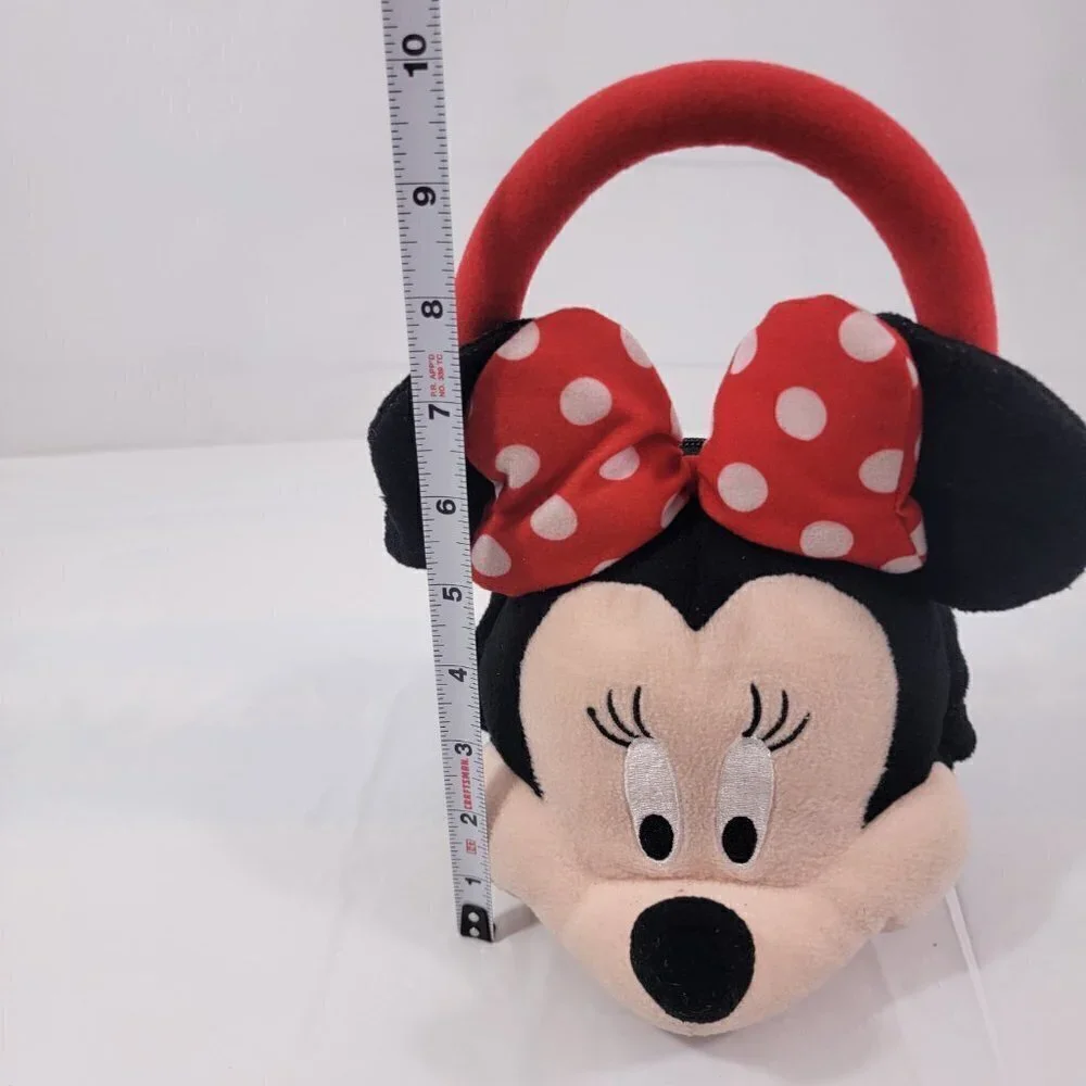 Disney Minnie Mouse Girls Zipper Close Plush Handbag Purse